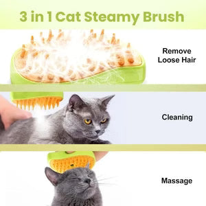 SteamSwipe™ 3 in 1 Pet Hair brush