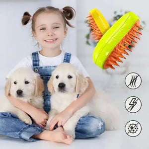 SteamSwipe™ 3 in 1 Pet Hair brush